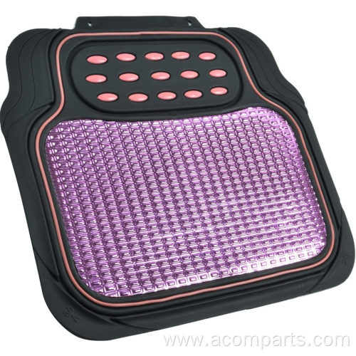 Metallic Rubber Floor Mats for Car SUV Truck